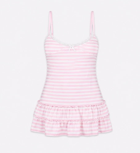 Striped Muse Dress Rose