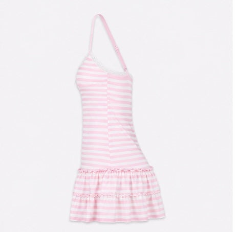 Striped Muse Dress Rose