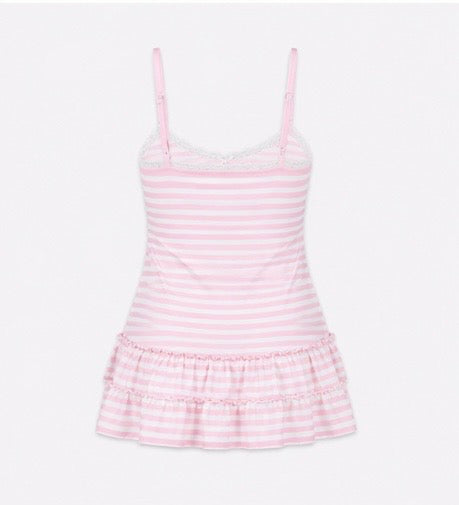 Striped Muse Dress Rose