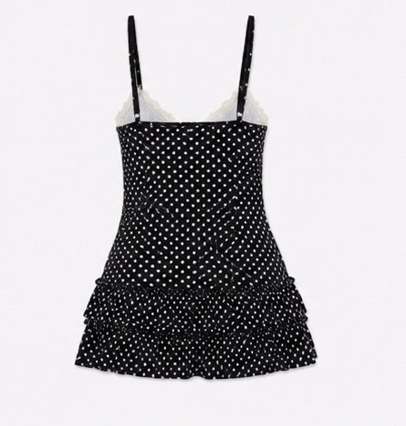 Polka Dot Muse Dress Black