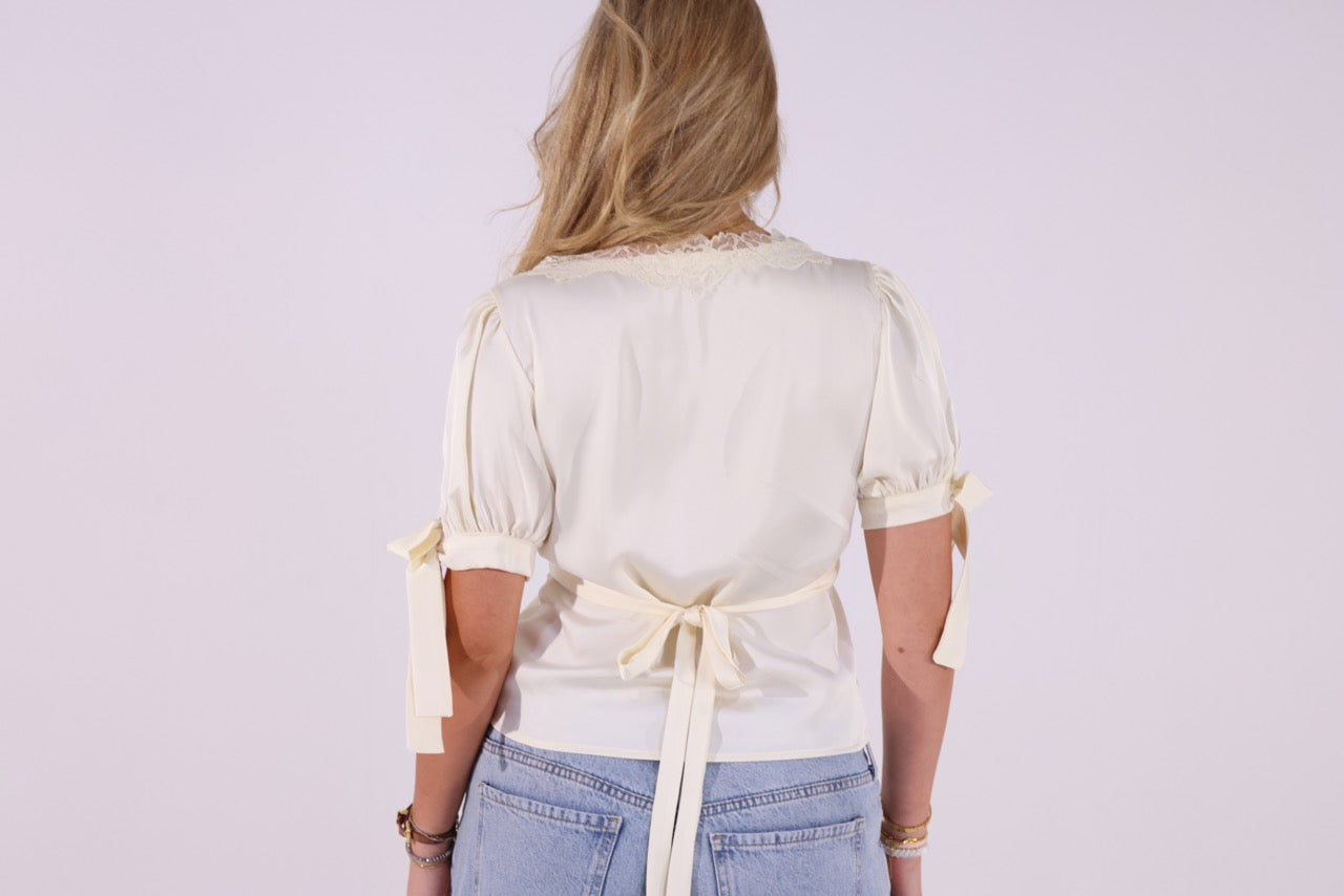 Scandi Spitzen Bluse